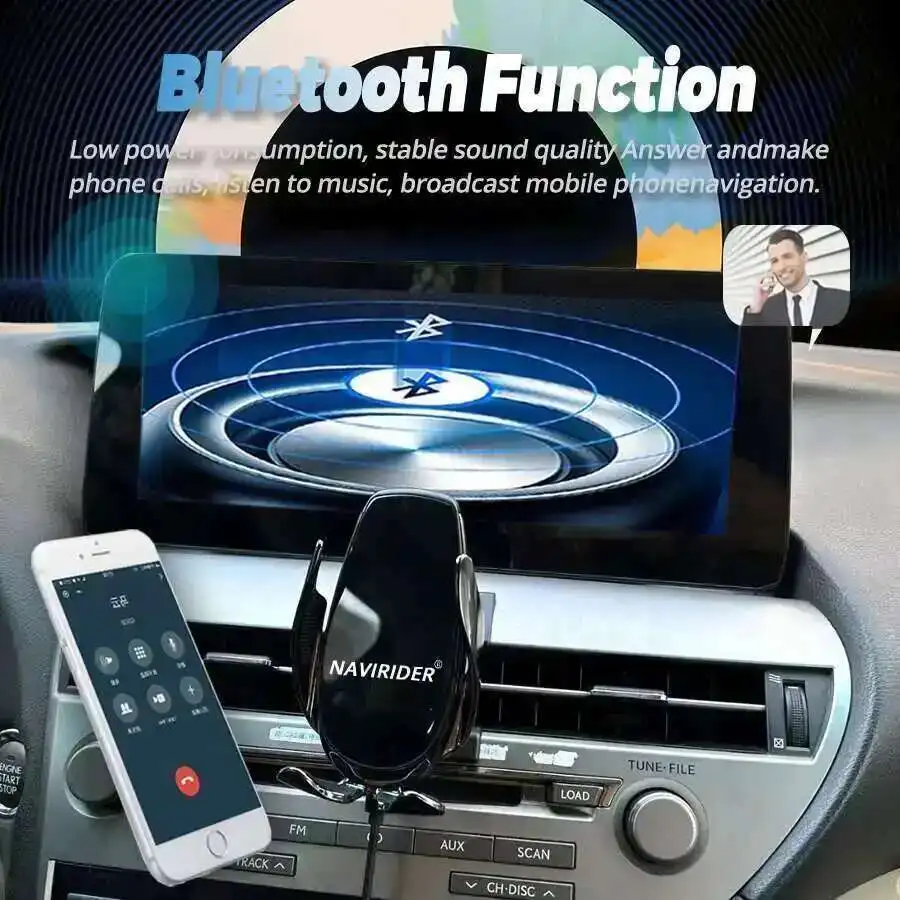 Car Radio CarPlay For Lexus RX RX270 RX350 450 2009 2010 2011 2012 2013 2014 2015 built-in 360 Navi Bluetooth 12.3" Android 14 view 6