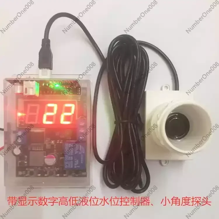 

Ultrasonic Level Sensor with Digital Display and Adjustable Relay Control for Industrial Tanks