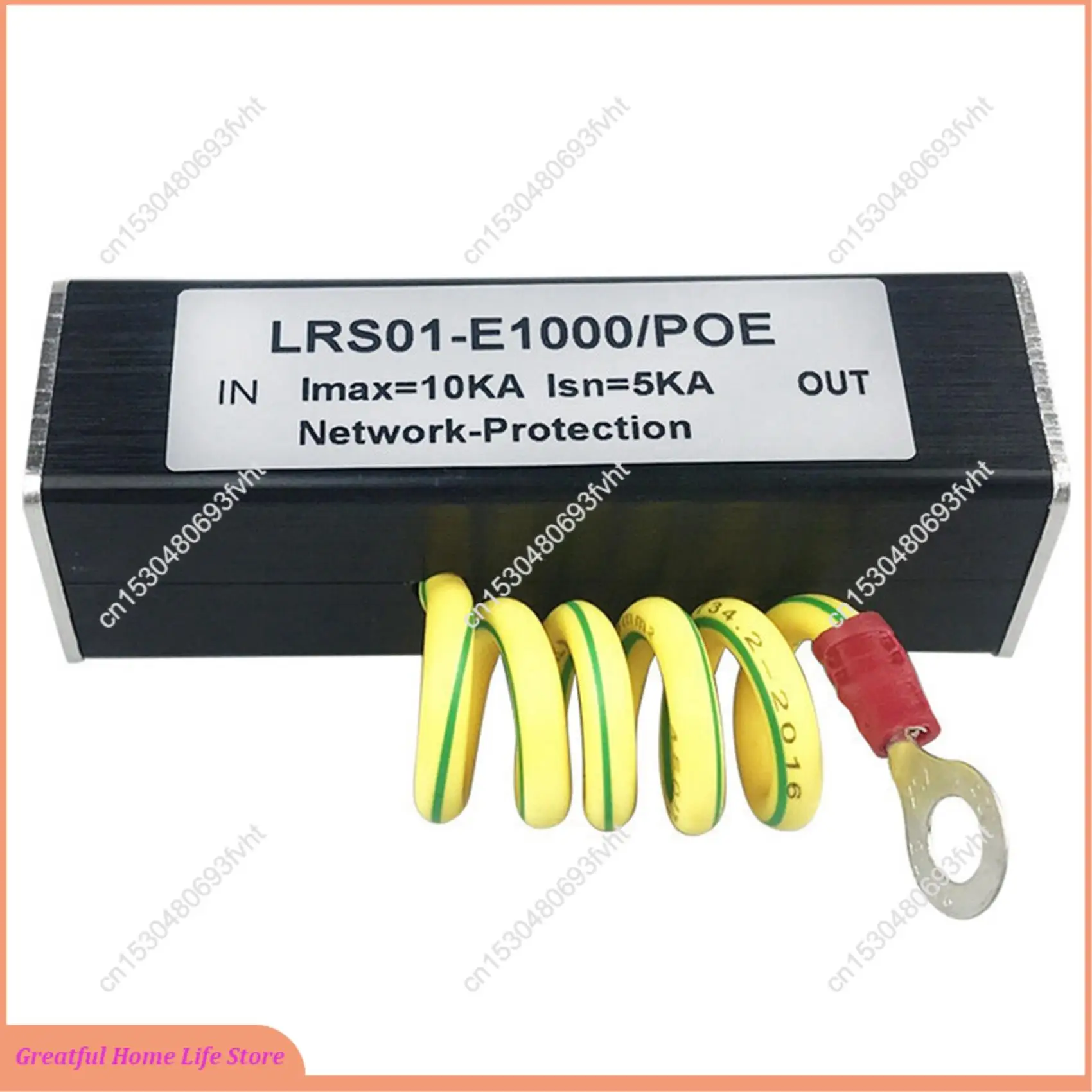 AT59 100/1000M POE IP Camera Network POE Switch RJ45 & POE Surge Protector Protection Device Arrester SPD 1000M