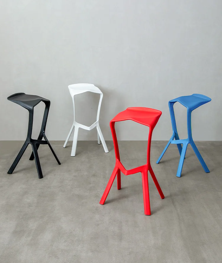 

Minimalist Creative Bar High Foot Shark Mouth Chair Coffee Shop Milk Tea Shop Outdoor Stool