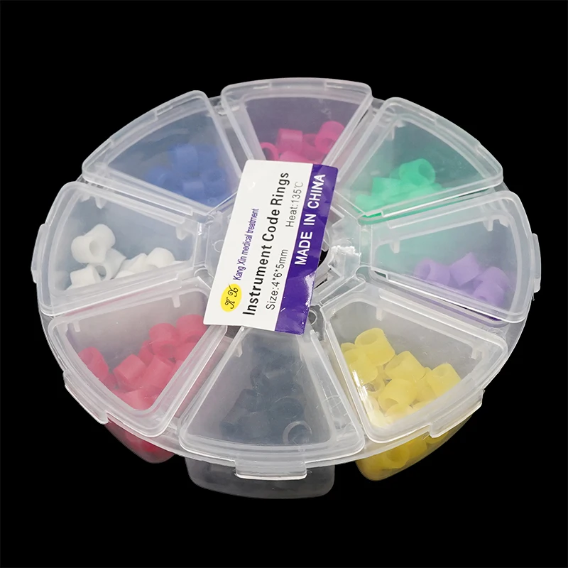 

1pc Dental Identification Rings Marking Rings Color-Coded Silicone Rings Autoclavable Dental Instruments
