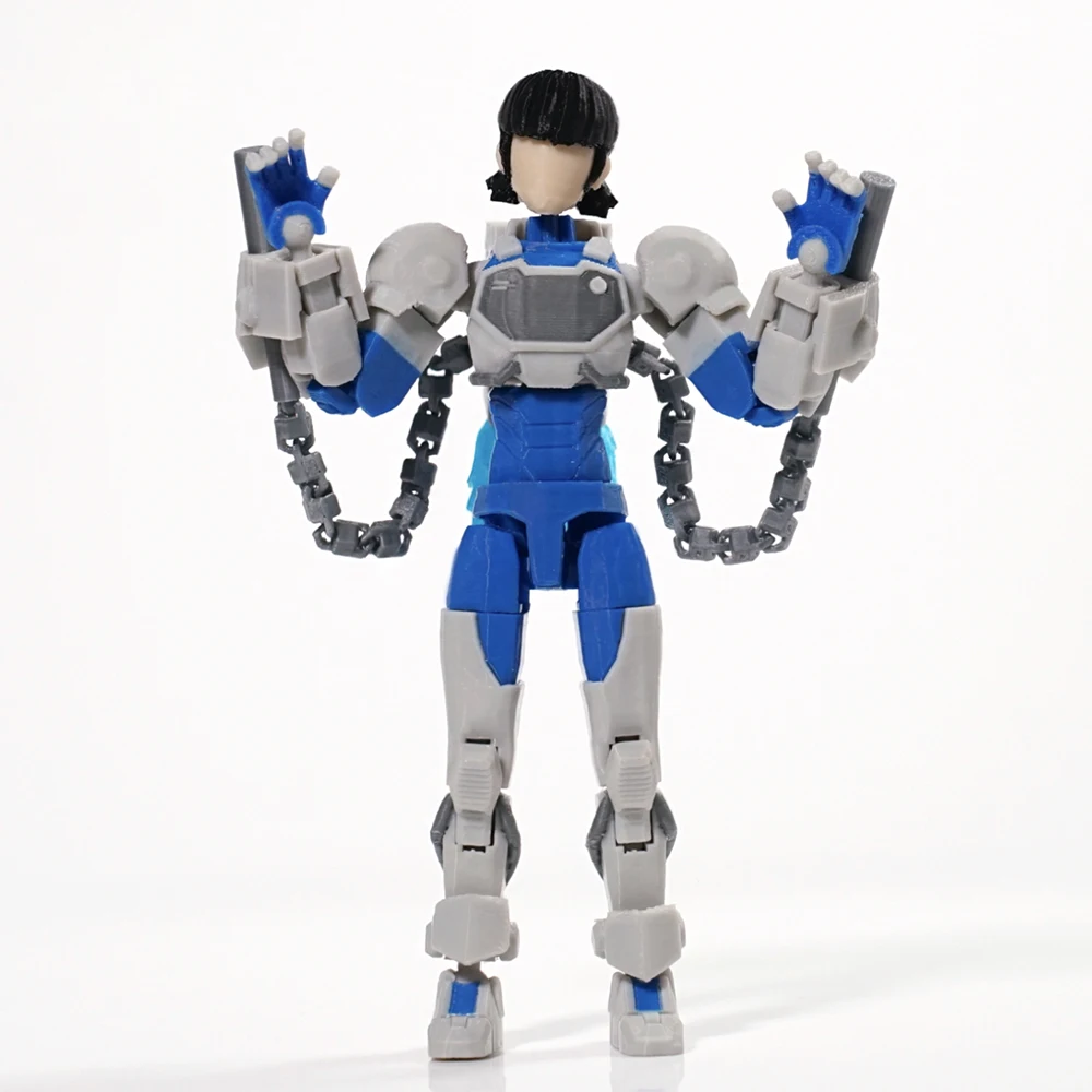 

3D-печатные неразрушимые аниме-фигурки-игрушки: модель куртки, супергерои Lucky Dummy 13, многосуставные фигурки-украшения, подарок