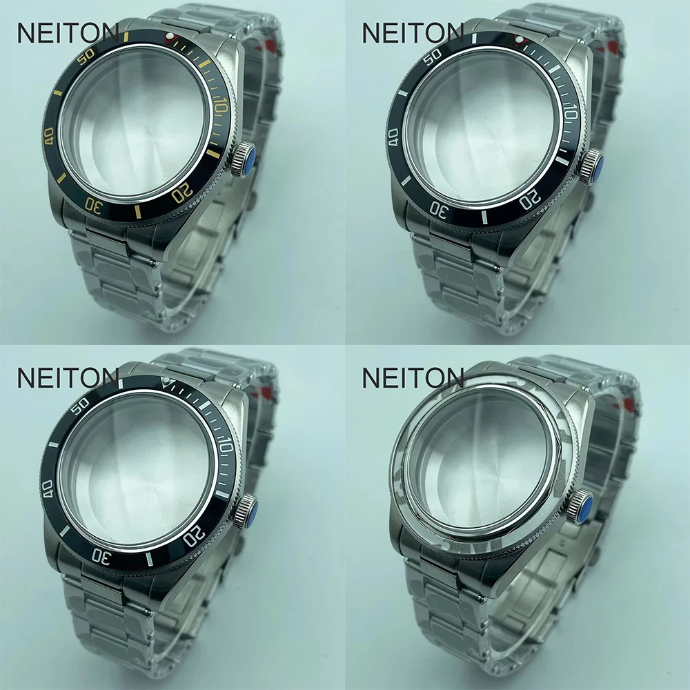 yZ[zNEITON 39mm Tt@CAKX Vo[ŋێvP[X ubN u[ bh Vo[ ubN x[ h[^tBbg NH35 NH36 NH34 ETA2824 [ug