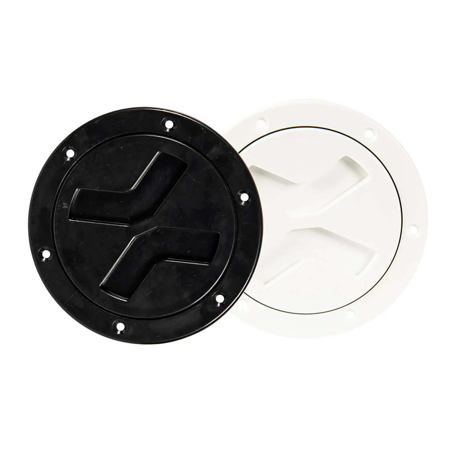 Marine Boat 4 inch Access Port Cover Out Deck Plate O-Ring Sealed Inspection Cover Fit for Anti Aging ABS Material