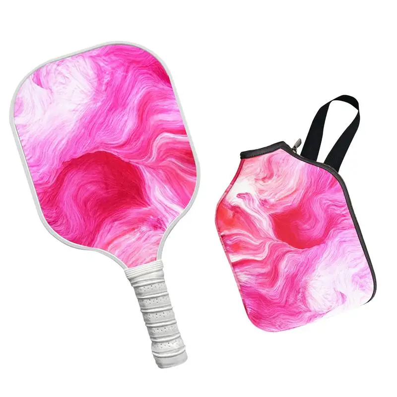 Pickle Ball Paddles Fiberglass Pickle Training Paddle Portable Pickle Training Paddle Adults Padel Rackets With Protective Case