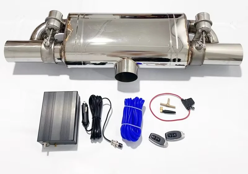 Automotive Exhaust Valve Drum Retrofit Valve Exhaust Muffler with Cutout Valve