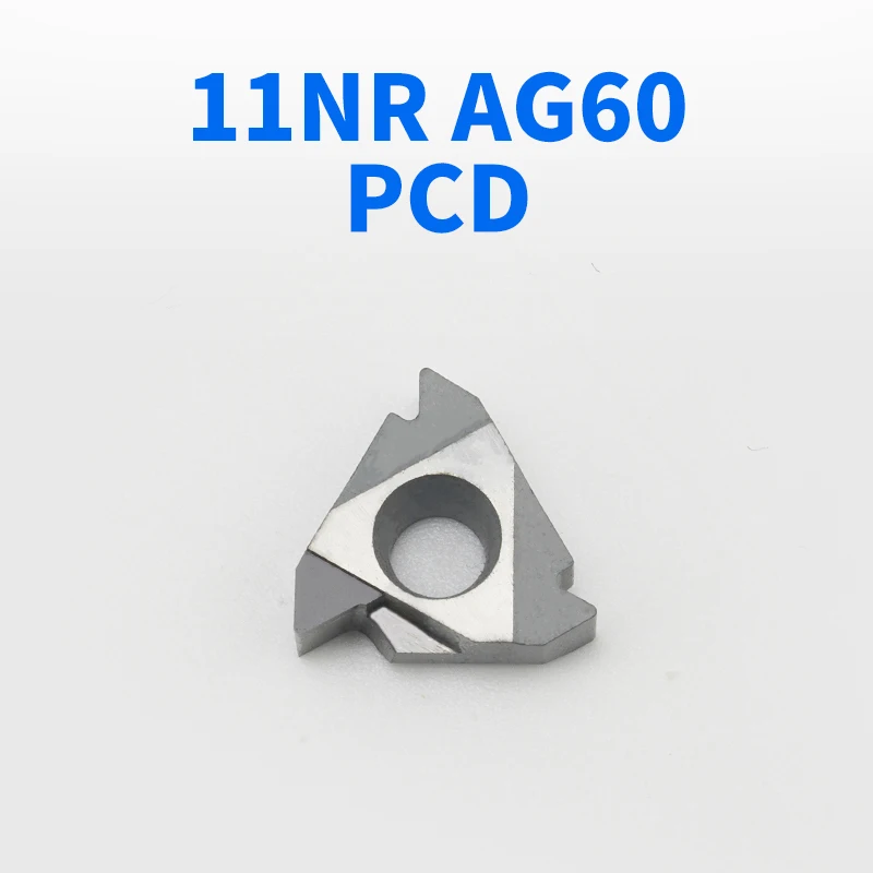 Diamond Insert 11NR AG60-PCD PCD Aluminum Alloy End Mill Tool CNC Carbide CBN Turning Lathe