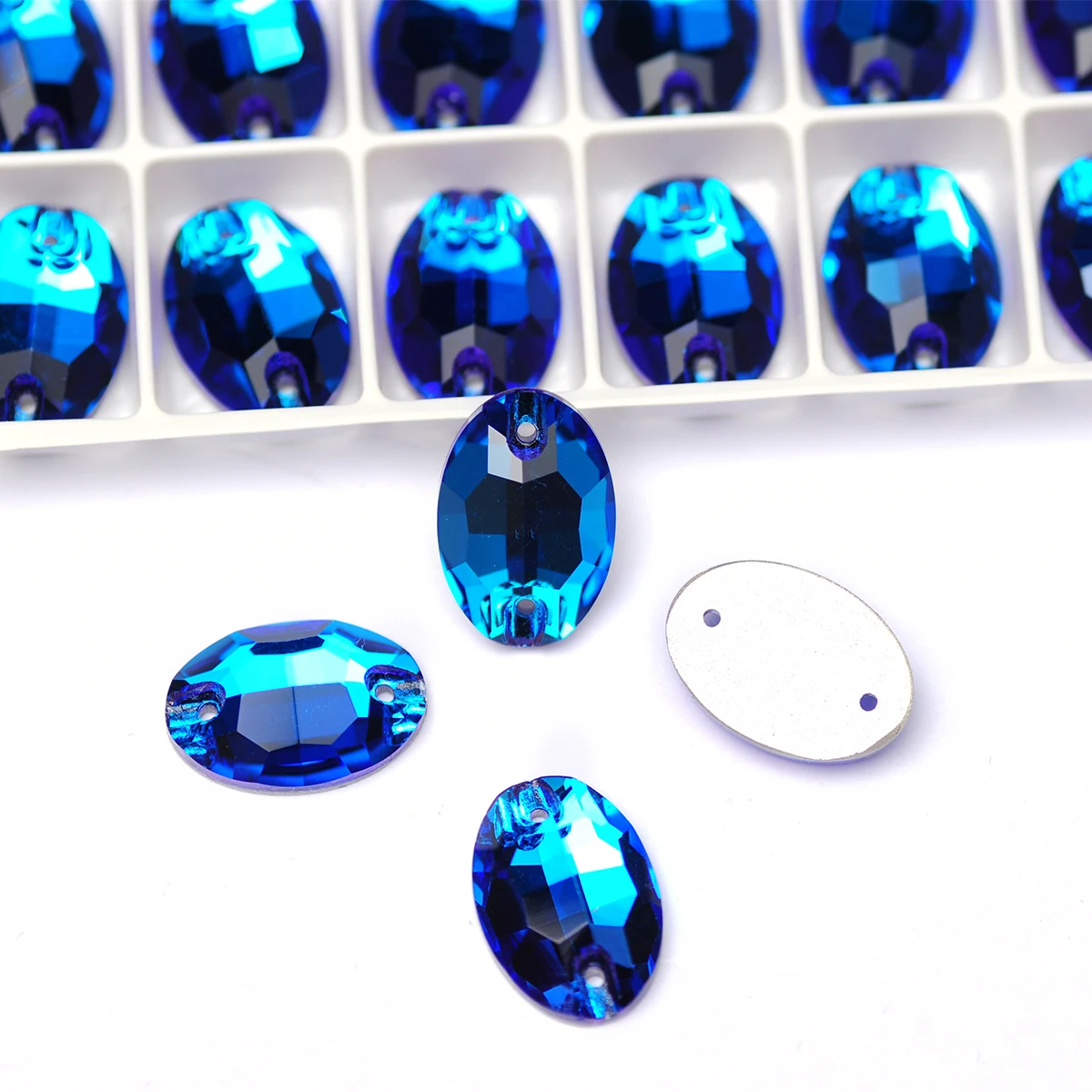 YANRUO 3210 Ovale Aufnähsteine Glas-Strasssteine AAAAA-Qualität Näh-Strass für Strass-Applikationen auf Kleidern und Kleidungsstücken – Detail 20
