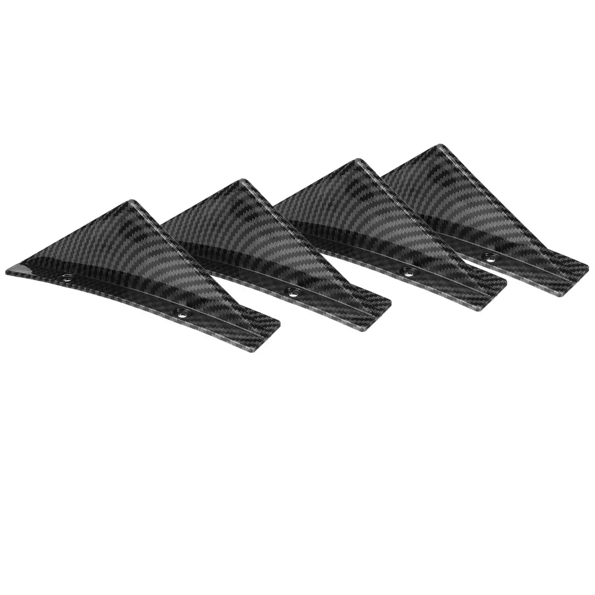 4pcs Rear Bumper Diffuser Shark Fins Aprons Splitters Sticker Lip Universal For Chevrolet Camaro SS LS RS LT Car Accessories