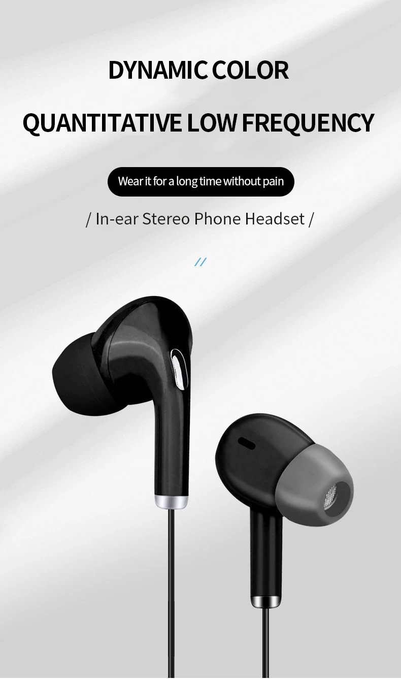 Universal In-Ear-Kopfhörer mit Kabel, hochwertiges Headset, 3,5-mm-Ohrhörer, In-Ear-Kopfhörer für Smartphone, Computer, integriertes Mikrofon – Detail 6