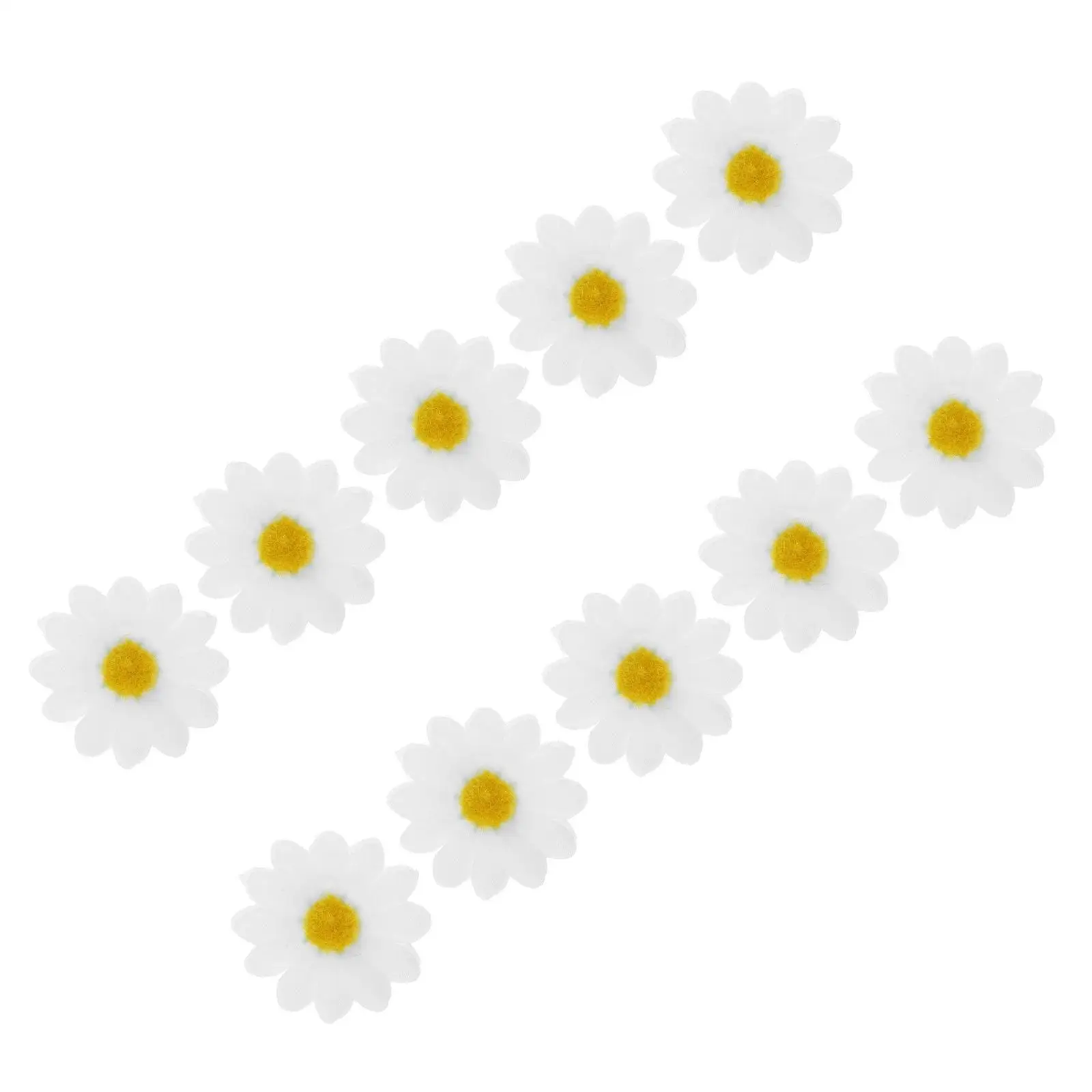 

10 Pcs Daisy Hair Clips Simulated Flower Pins Barrettes Girls Women Stylish Wedding Party Accessories Hair Care Styling