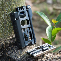Bicycle Tire Tool Kit 38-in-1 Detachable Bicycle Tool Outdoor Cycling Repair Tool Screwdriver Bits Wrench Bottle Opener Function