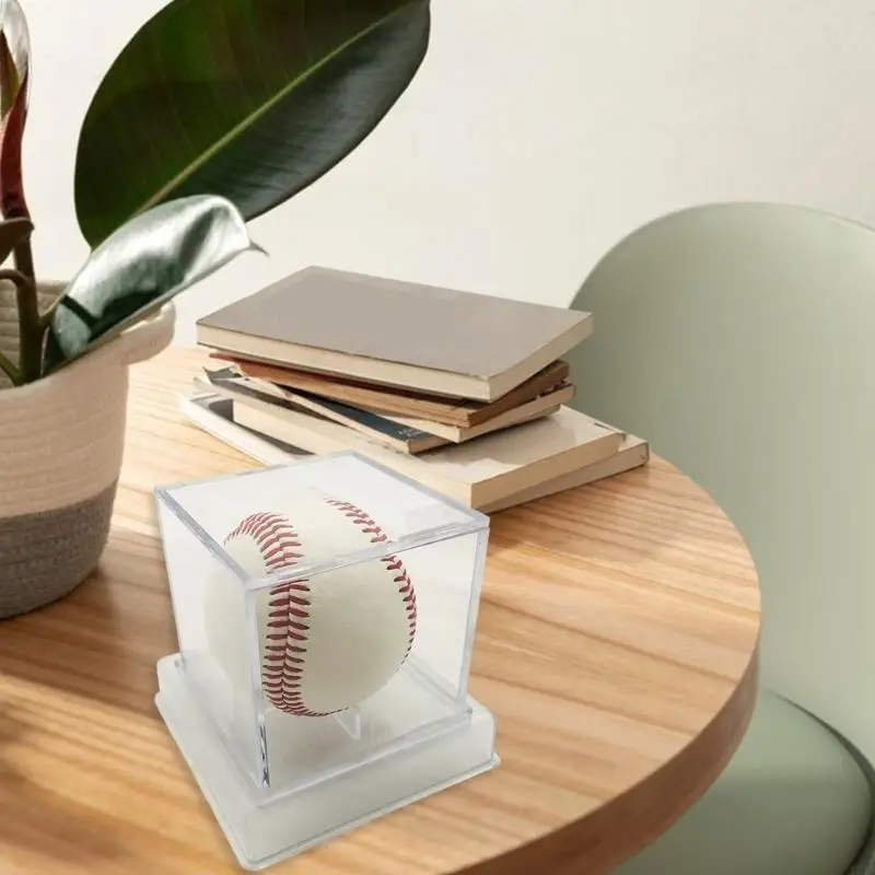 J7JF البيسبول عرض حالة البيسبول موقعة CLASE CASE DISPLAY CASE ACRYLIC CLEAR RISEBALL HOLDER DISTROTOR