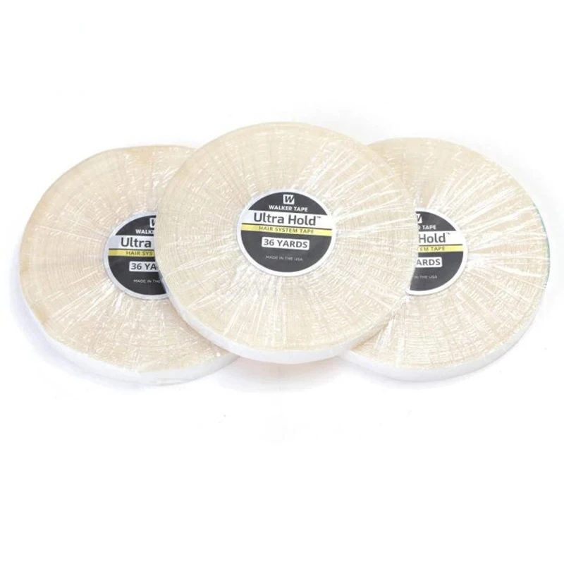 3yard/12yards/36yars Ultra Hold Hair System Tape Double Sided Adhesive Tape For Hair Extension Toupee Wig White Tape Strong Hold