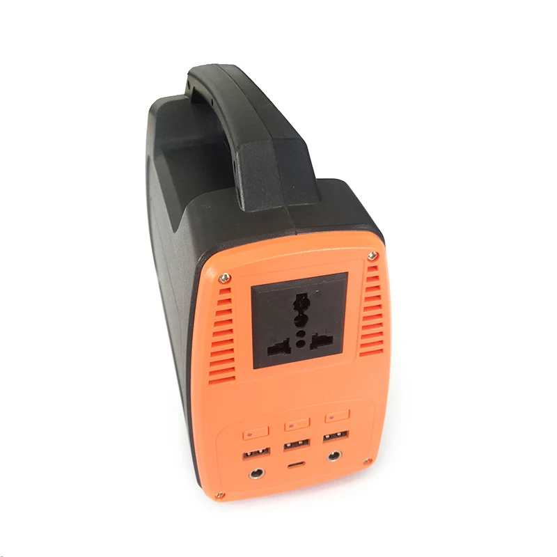 Portable 200W Power Station With Lithium-Ion Batteries 200-Watt Solar Generator For Camping And Traveling Flashlight Included