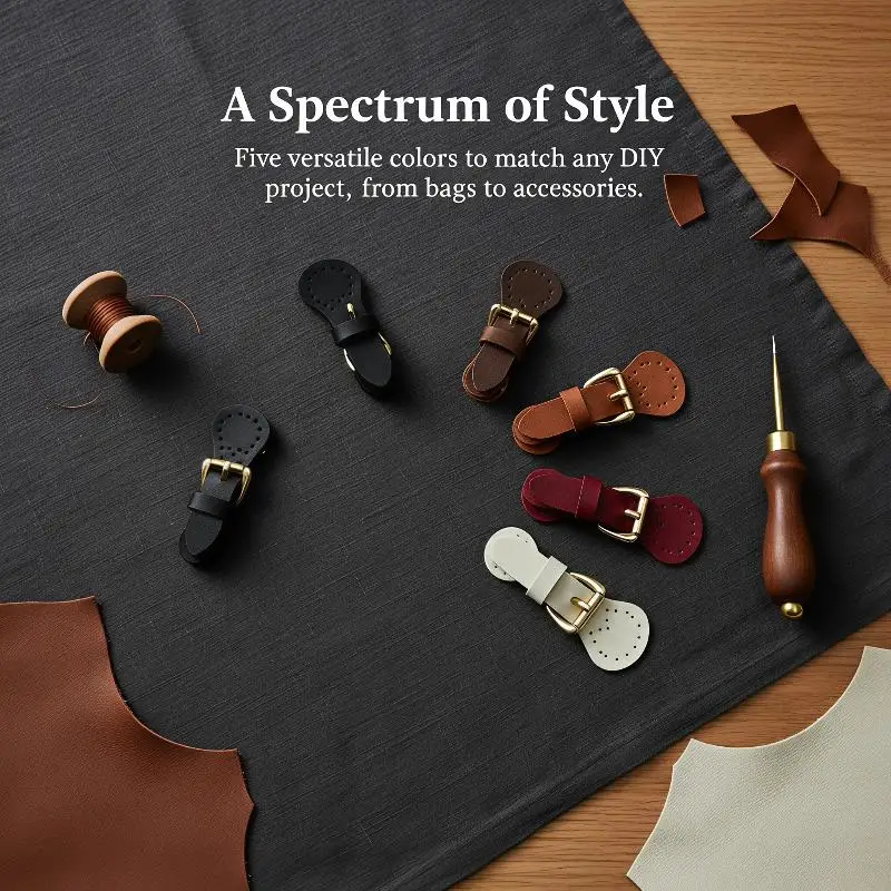 1Pcs Wear Resistant Bag Buckle Lock Cowhide Sew On Snap Closure Iron Alloy Button for Handbag DIY Making