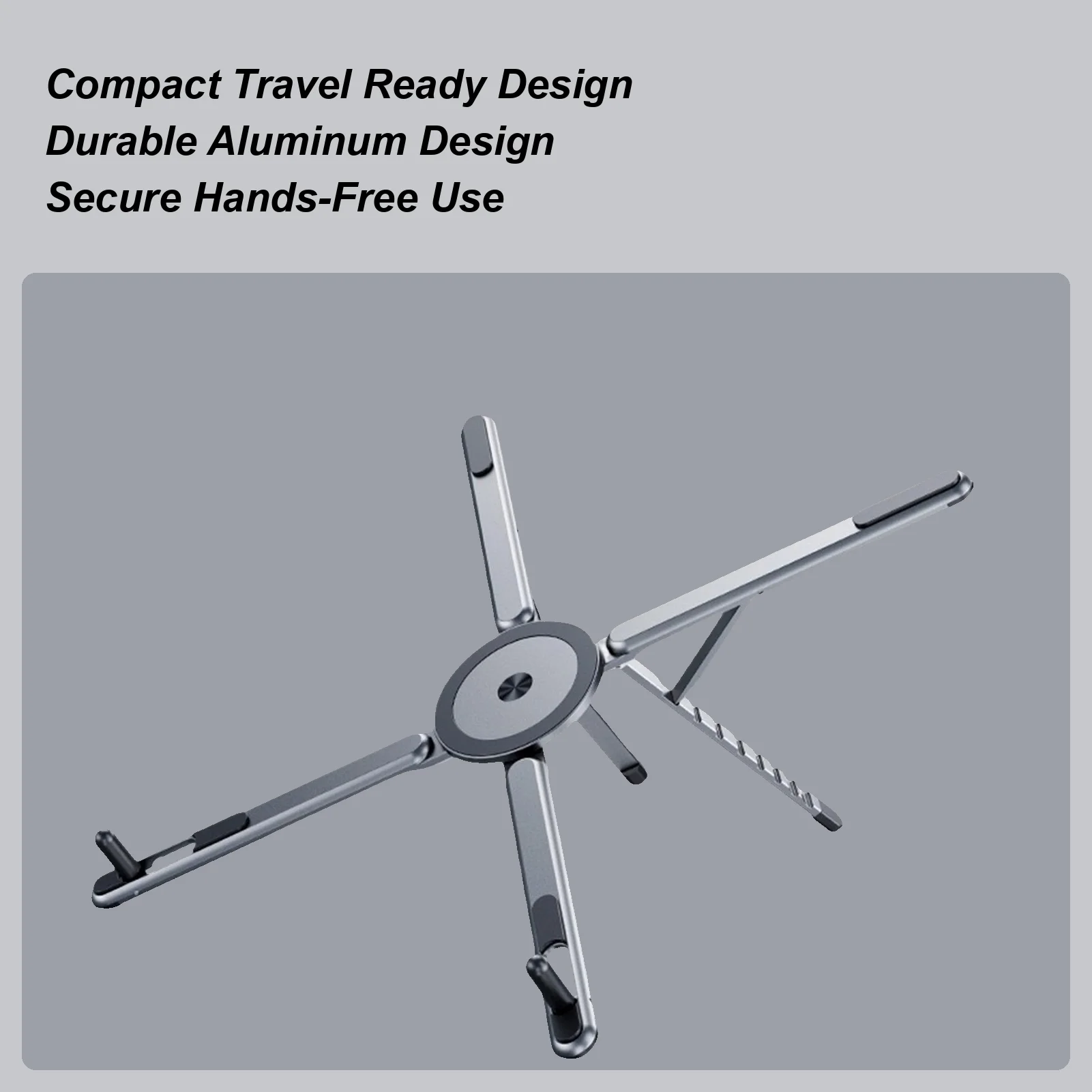 

Tablet Stand For Desk Adjustable Portable Foldable Laptop Tablet Holder Magnetic Phone Tripod Holder For Travel Office Outdoor