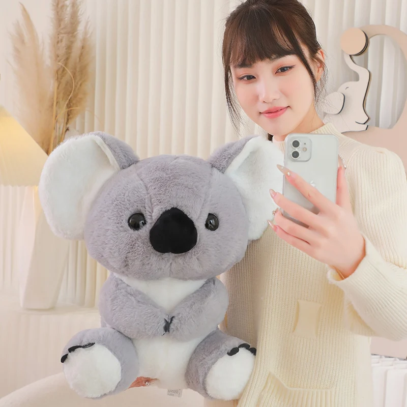 32CM realistico Koala peluche australiano Koala orso farcito bambola morbida regalo adorabile per i giocattoli dei genitori dell'amante