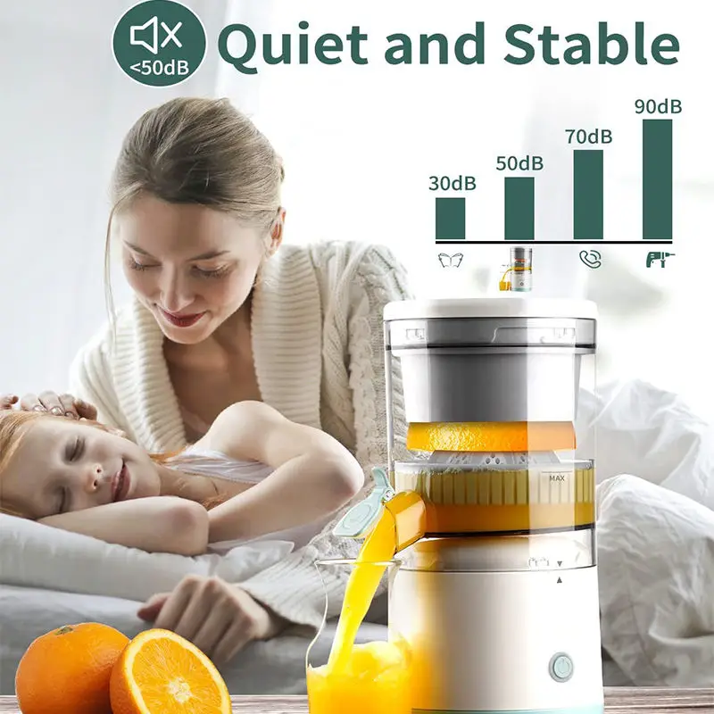 Factory Direct Sales Fruit Orange Slow Juicer Extractor Big Power Electric Portable Orange Juicer Juice Machine