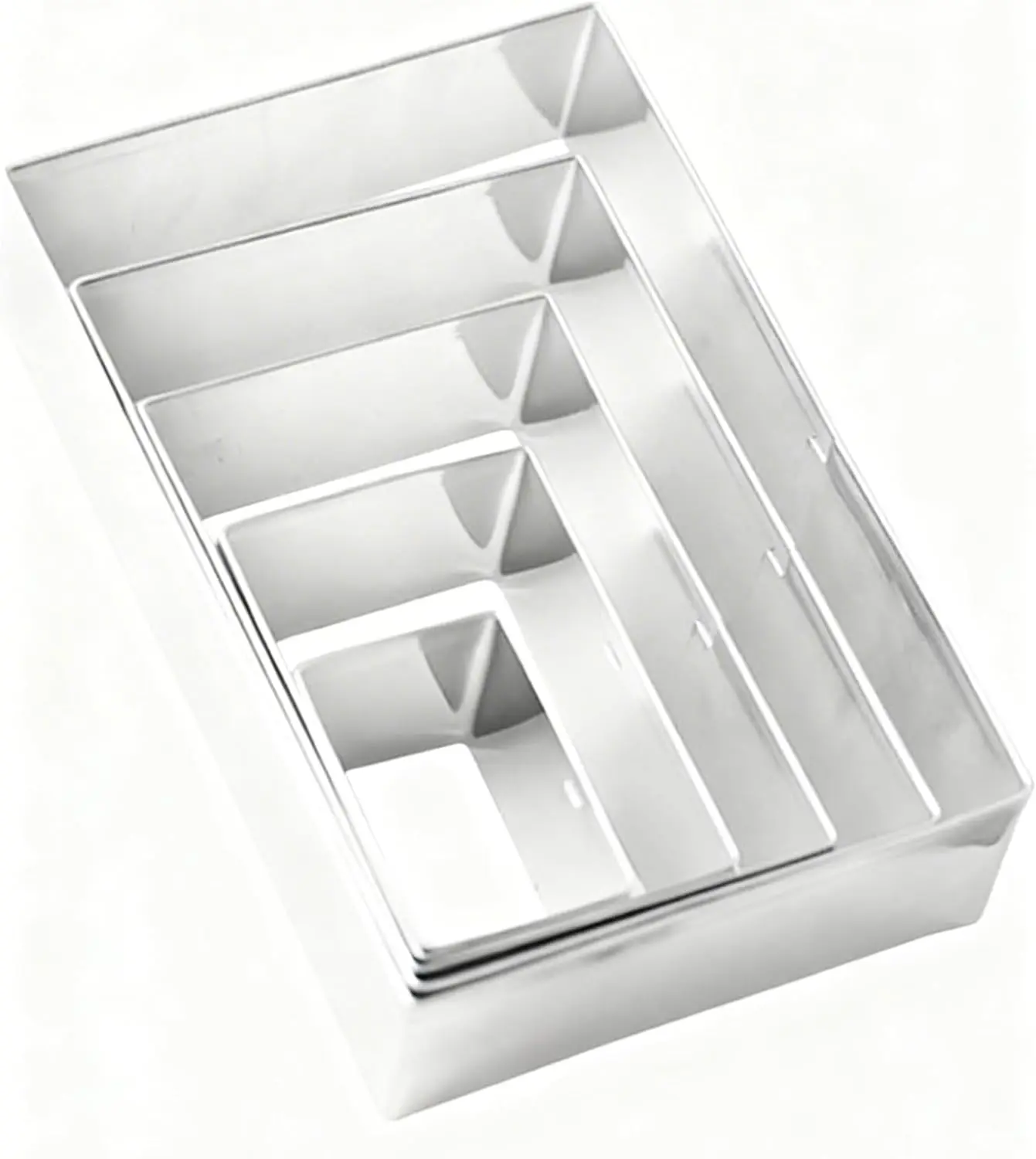 

Rectangular Cookie Cutter Set, Stainless Steel, Multi-Use for Cake Fondant, Ergonomic, Easy Clean, Lightweight, 11.5x7.5x2.5cm