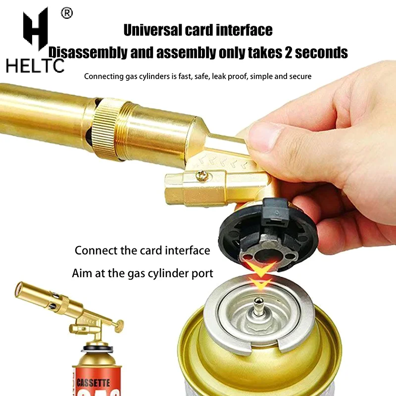 

1Pc Welding Torch Gas Burner Flame Gun High Temperature Brass Copper Gas Torch Brazing Solder Propane Welding Plumbing