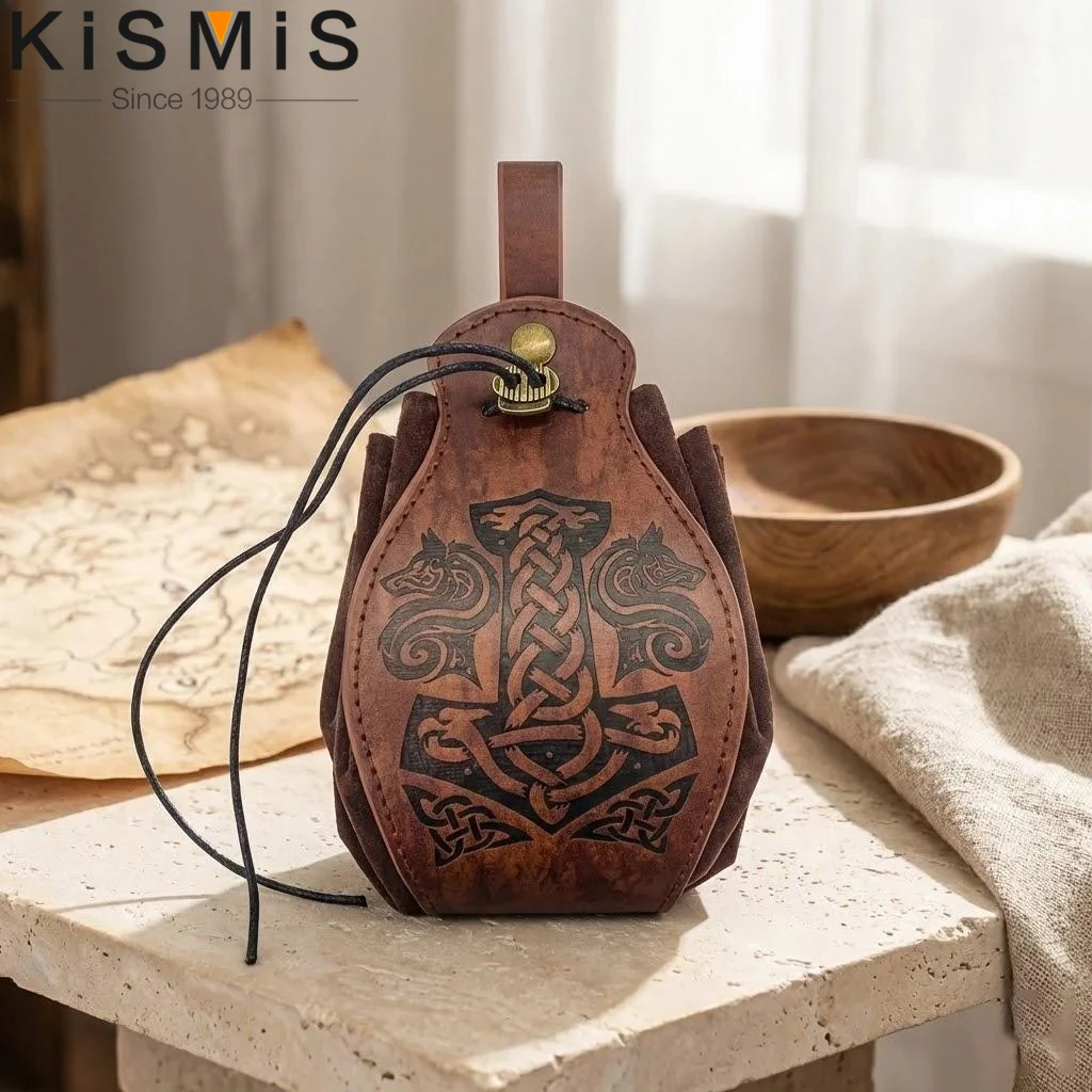 

Genuine Leather DND Dice Bag Tray Celtic Designs Cute Drawstring Pouch Roleplaying RPG Coin Purse