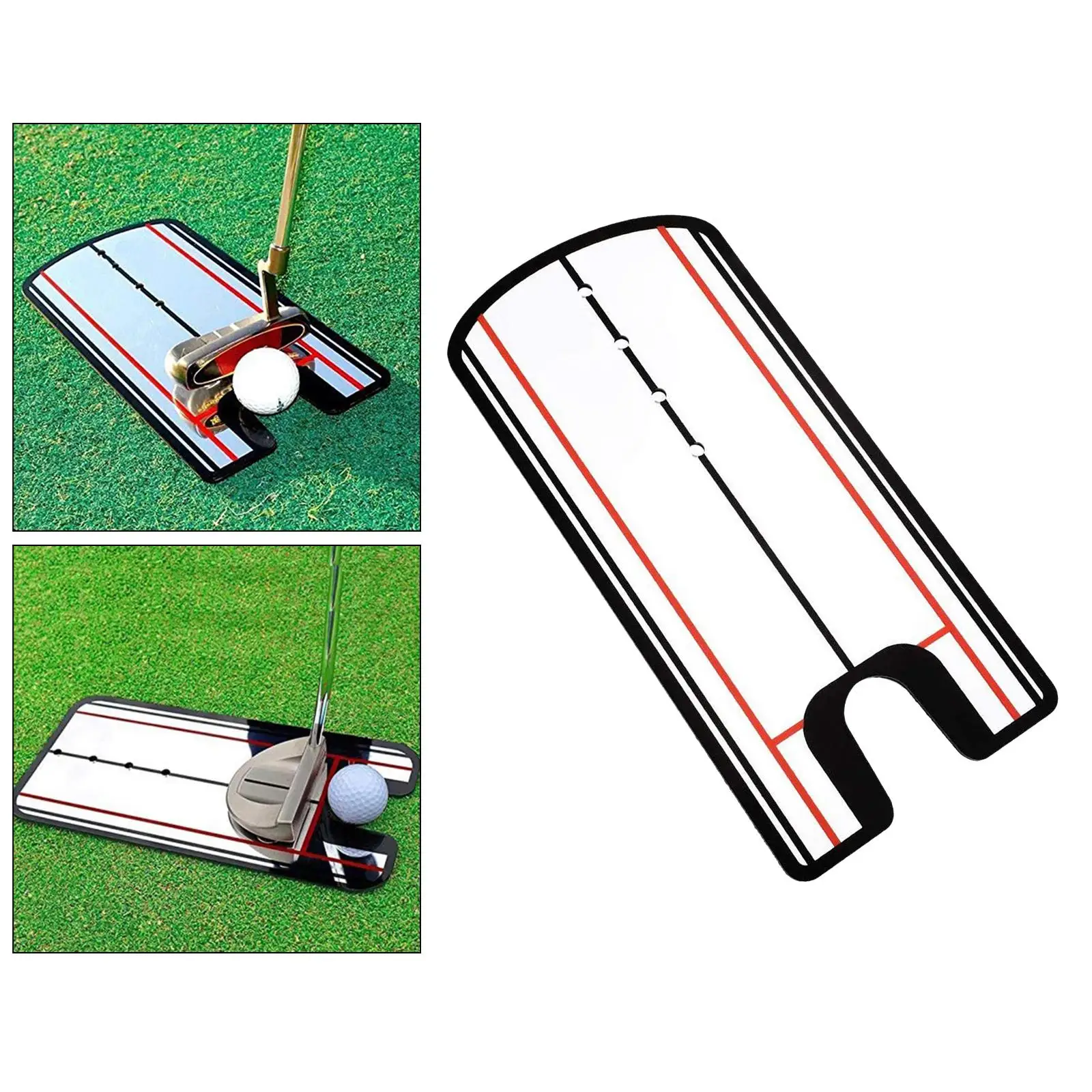 Golf Putting Alignment Mirror Swing indoor e outdoor Practice Golf Putt Posture Pose Corrector Stroke Trainer Tool