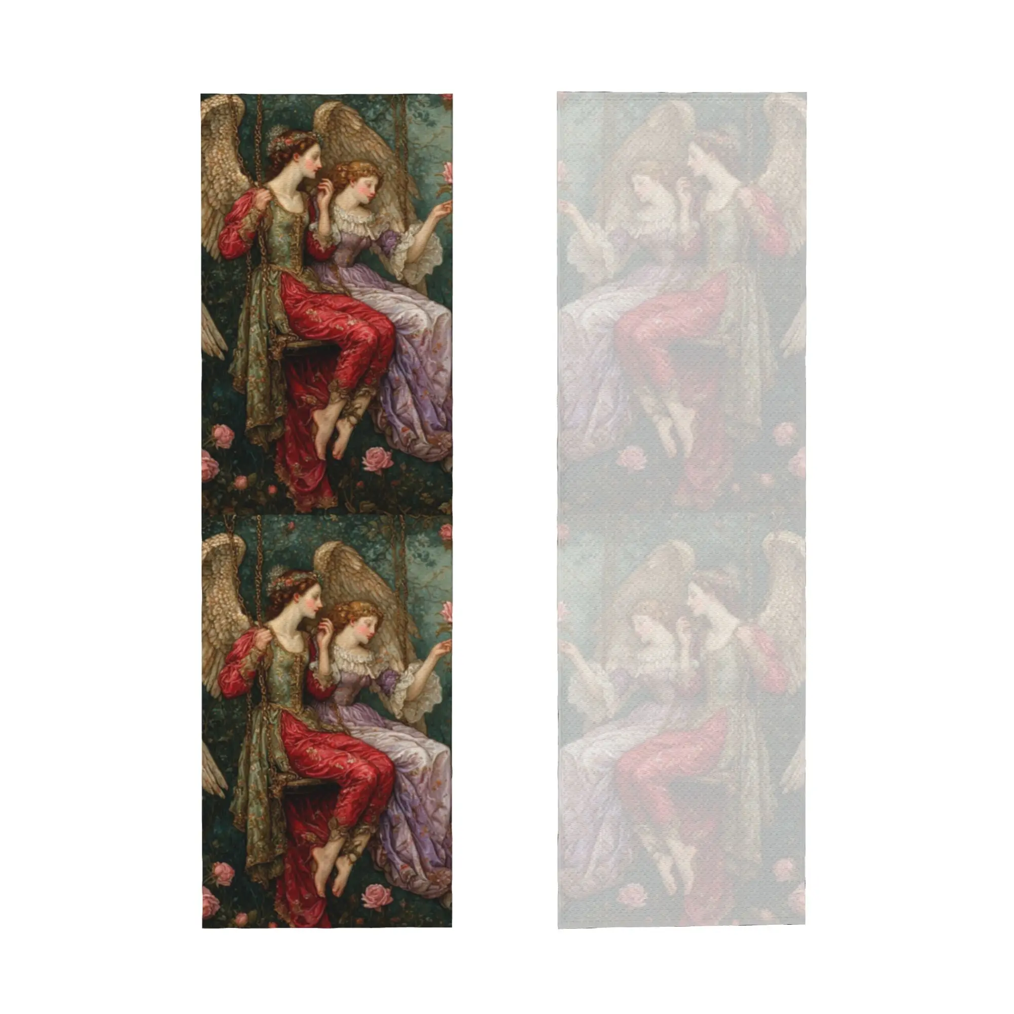 Victorian Angel And Flowers Cold Exercise Towel Quick Drying Face Towel  Fitness  Towels