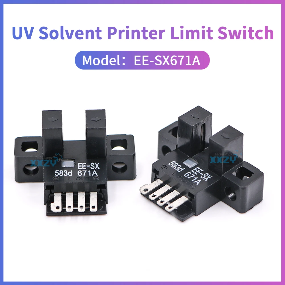 2PCs UV Printer Limit Switch for Infiniti Docan for UV Flatbed Printer Limit Sensor EE-SX670 EE-SX671A Photoelectric Switch
