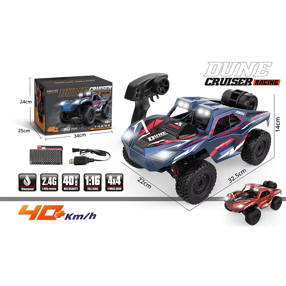 

9503E 1/16 RC Climbing Rock Off-road Truck 2.4G 4WD High Speed Vehicle 40KM/H Sport Racing Car Toy Truck