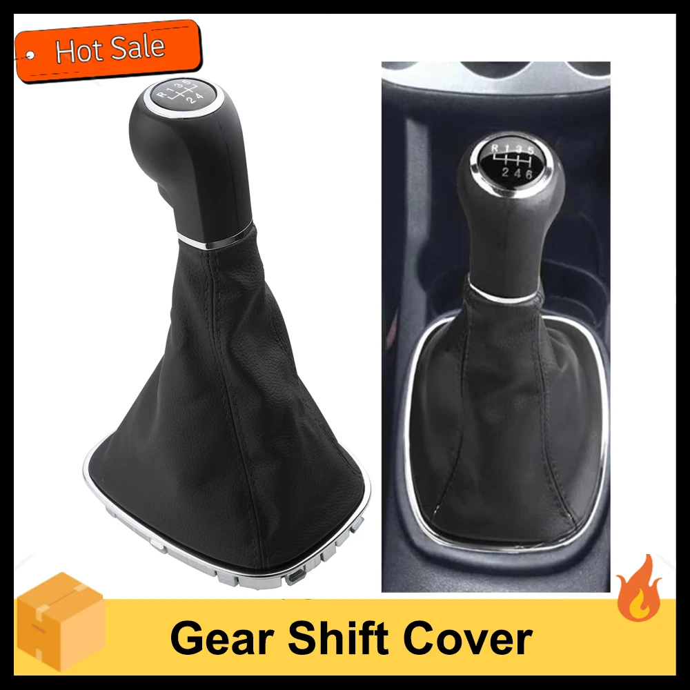 5 Speed Gear Shift Knob Manual Shifter Gaitor Boot Cover for Opel Corsa D Dust-proof