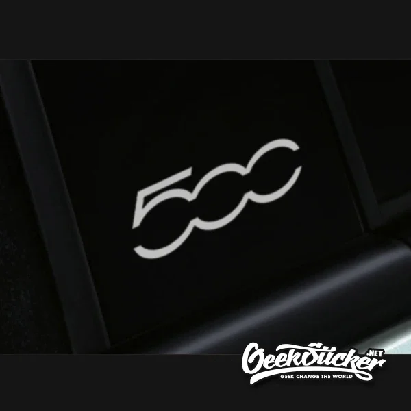 

2 Pcs/Lot Car Window Column Decorative Sticker B Pillars Cover Reflective Decal For Fiat 500 Car Stickers And Decals Accessories