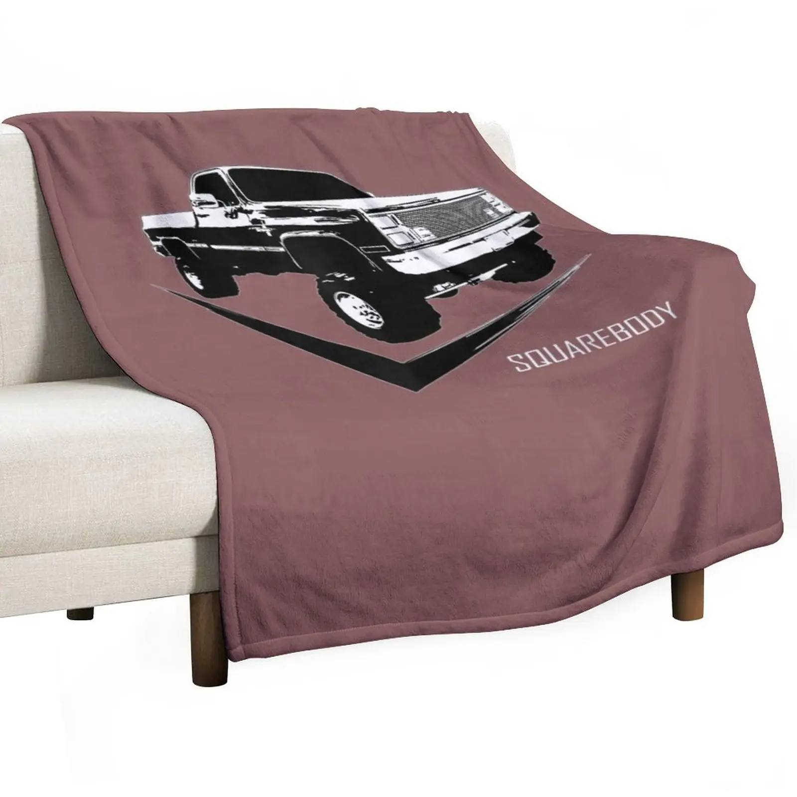 Classic Square Body Truck Squarebody Throw Blanket Sleeping Bag Stuffeds Blankets