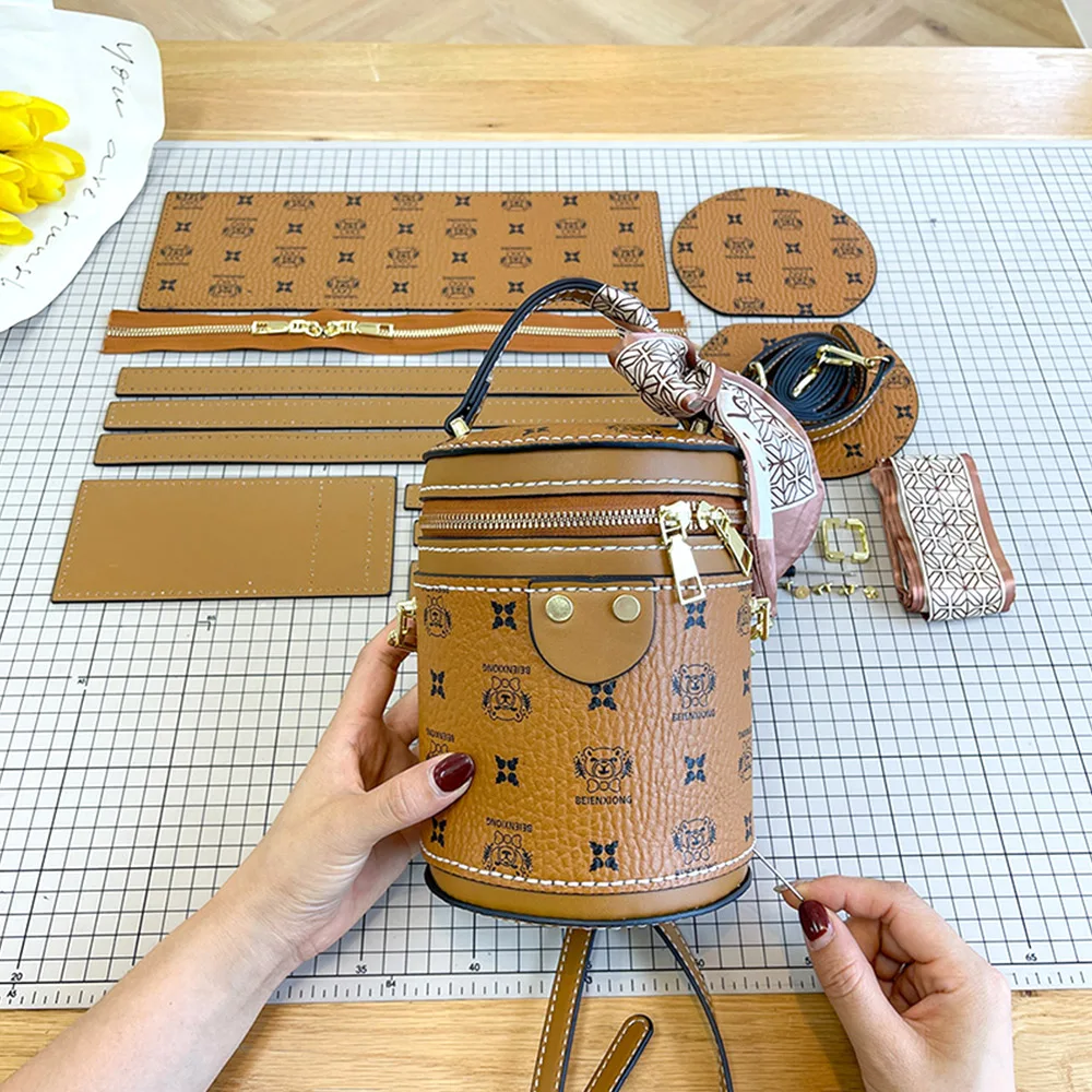 Handmade Drum Bag Leather Cutting Die, Custom Acrylic Die Cutter, Laser Mold, Leather Punch, Portable Bucket Bag