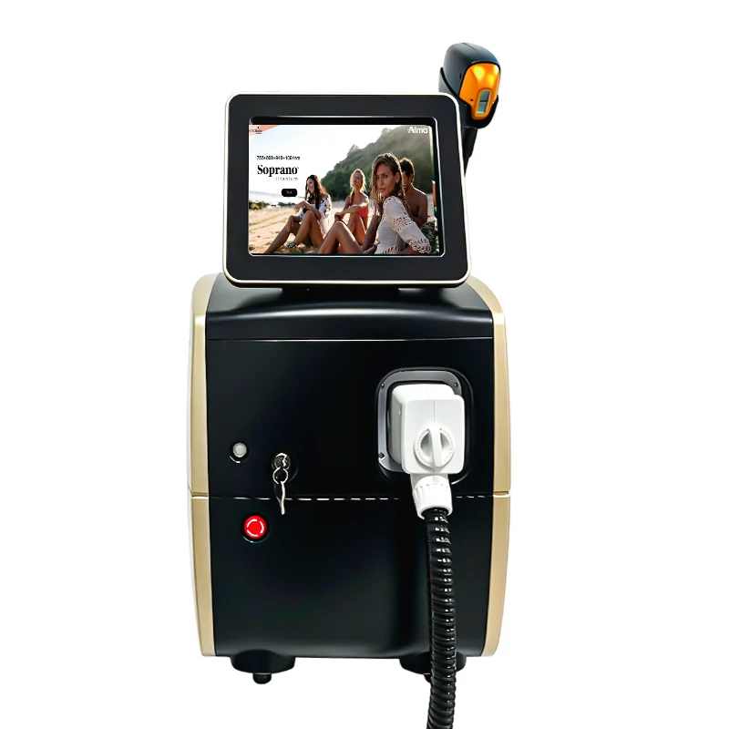 5 Wavelength Diode Laser Hair Removal Machine FAC Technology Genuine Sapphire Ice Cooling Painless Permanent Hair Remover Salon