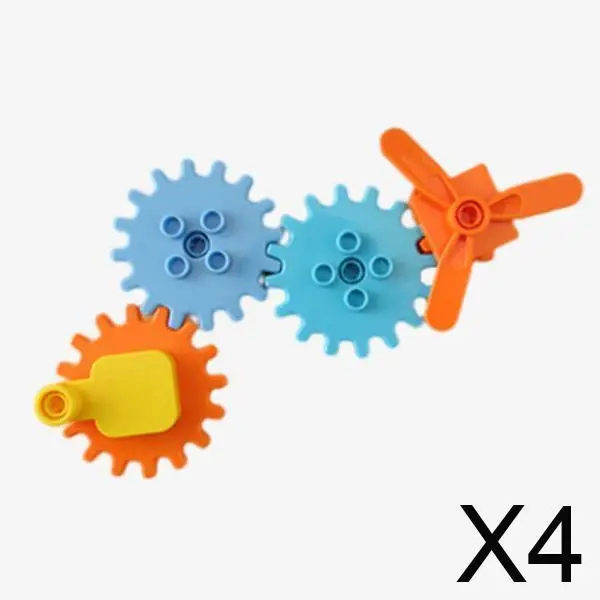 

4 пластиковых шестеренок для развивающей доски (бизиборда), без заусенцев, стиль 1