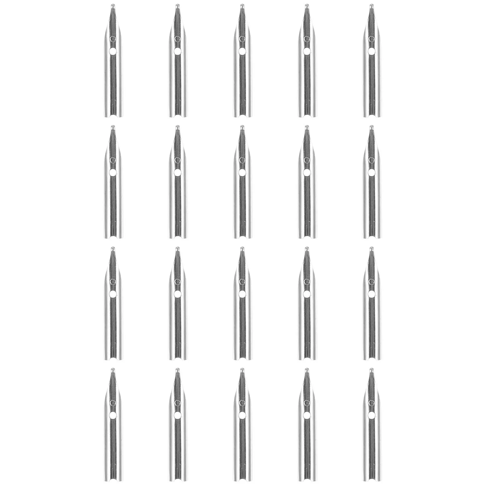 

20pcs Pen Replacement Calligraphy For Fountain Pen Signing Writing Metal Spare Nibs For Calligraphy Lettering Students
