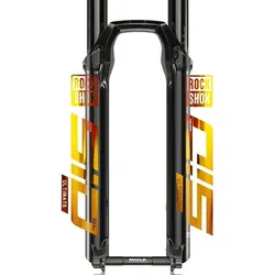 Rockshox-pegatina de horquilla delantera para bicicleta, calcomanías decorativas para bicicleta de montaña, calcomanías impermeables, parte inferior transparente, para ciclismo