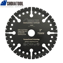 Shdiatool-真空ブレードツールdia73mm,編組ダイヤモンドソーブレード,10mm,多目的石,スチール製解体付きアルミニウムカッティングディスク,rebar