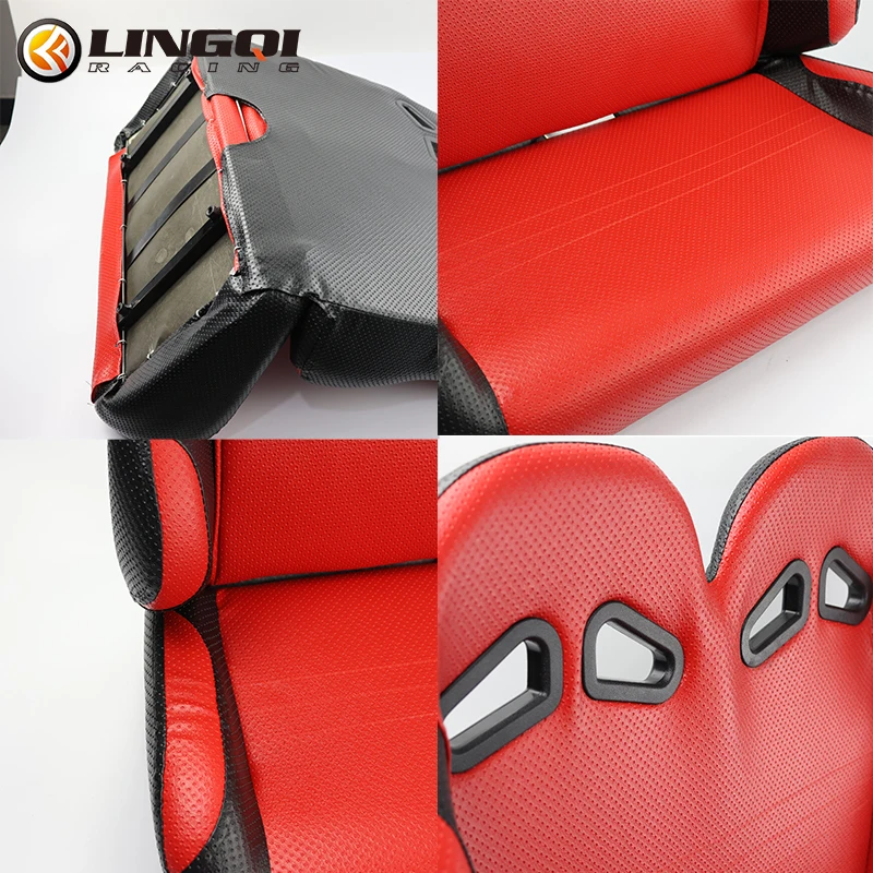 LINGQI RACING UTV Motorcycle Small Double Seat With Sliding Parts For Big Bull ATV Buggy Four-Wheel Quad Bike Accessories