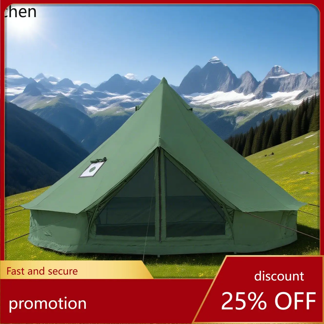 CZ Oxford Cloth Tent Outdoor Pyramid Tent Rainproof Camping Tent