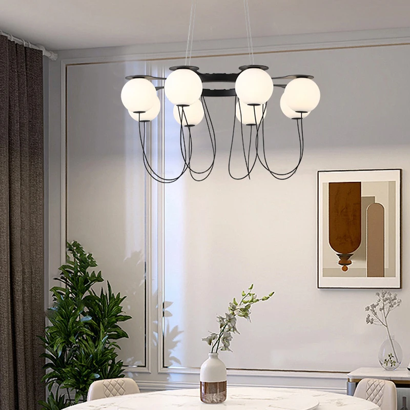 Bal Led Kroonluchter Modern Design Metalen Kroonluchters Voor Villa Loft Woonkamer Slaapkamer Woondecoratie Eettafel Licht