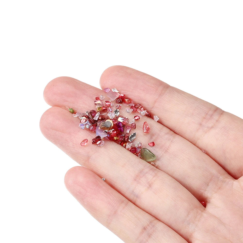 20/50g Mixed Glass Crushed Stone Epoxy Resin Fillings for DIY Epoxy Resin Mold Nail Art Crafts Fillers Material Supplies