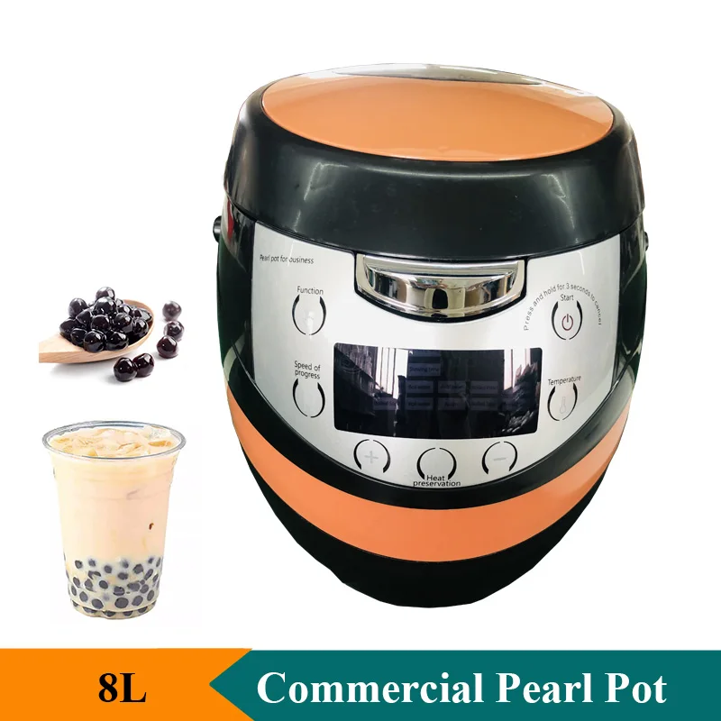 Commercial 110V 220V Pearl Pot 8L Large-capacity Automatic Pearl Maker Milk Tea Shop