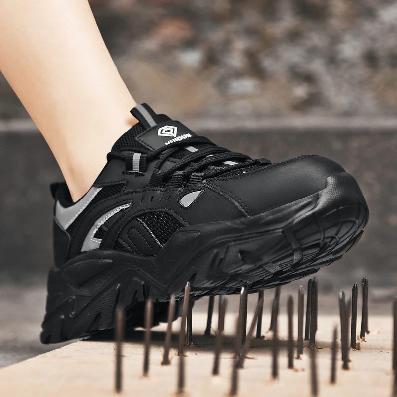 Fashion Safety Shoes Women Boots Steel Toe Shoes women Puncture-Proof Work Sneakers female Shoes Non-Slip Work Boots