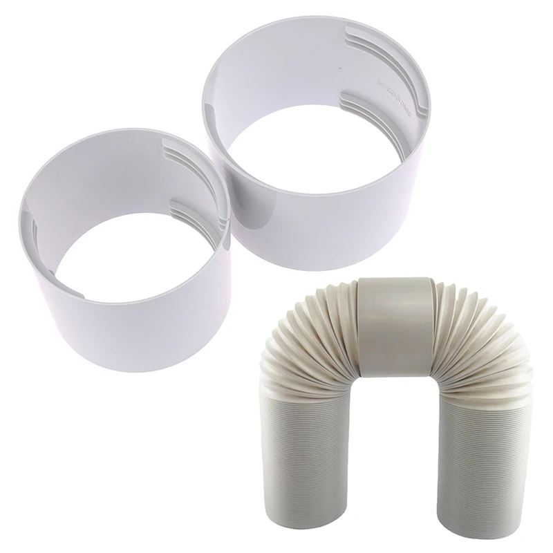 Conducto de escape de aire acondicionado móvil portátil roscado, conexión a tope, extensión de acoplador de 130MM y 150MM