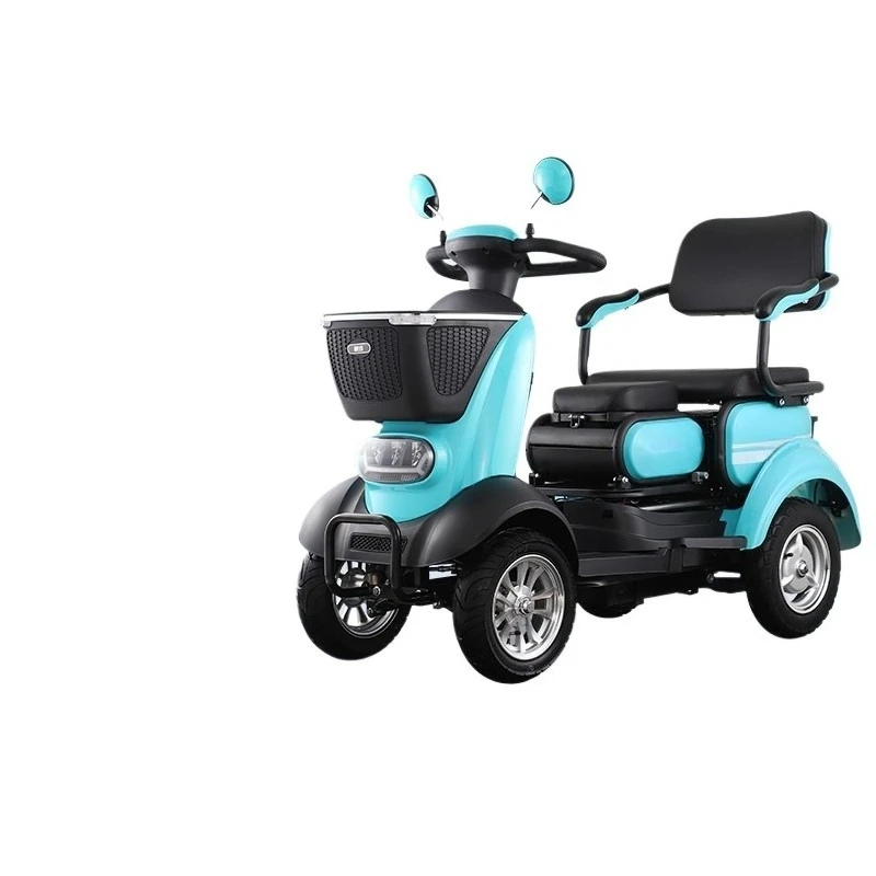 

Intelligent two-seater four-wheeled electric scooter for the elderly