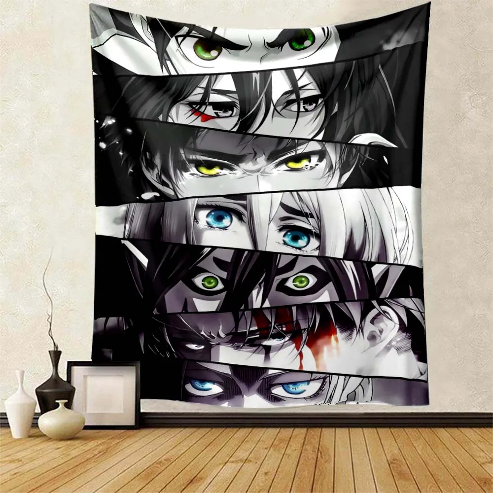 Attack on Titan Tapestry Wall Hanging Anime Eren Extra Large Wall Decoration for Living Room Bedroom Man Cave Poster Home Decor