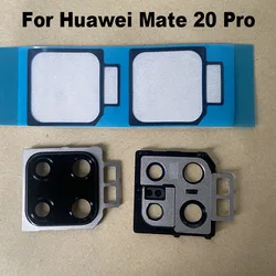 New For Huawei Mate 20 Pro Back Camera Glass Lens Rear Camera Glass With Frame Cover Adhesive Sticker Glue