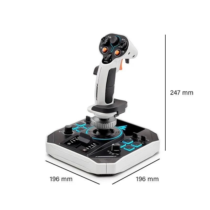 Simplayer Original SOL-R1 SOL-R2 Ambidextrous Flight Stick PC Flightstick for Thrustmaster and Space Simulation Games Shifter
